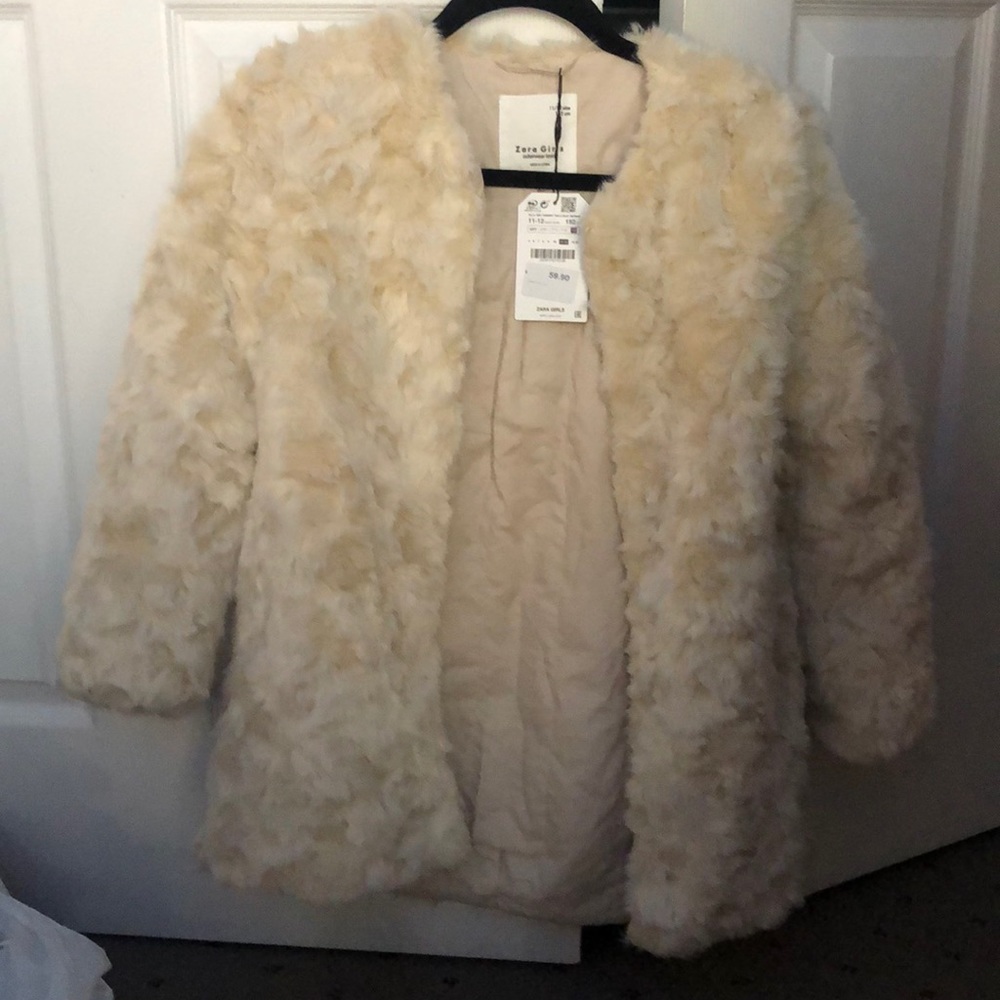 Zara faux fur jacket